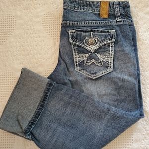 Women's Maurices size 3/4 cropped Capri jeans pants